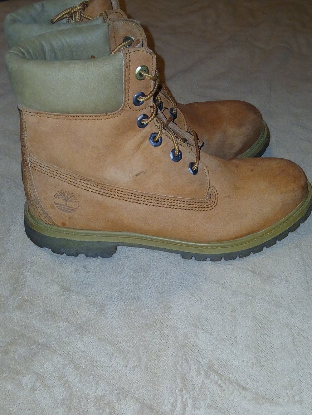 Timberland Wheat/Tan Nubuck Leather Work Boots